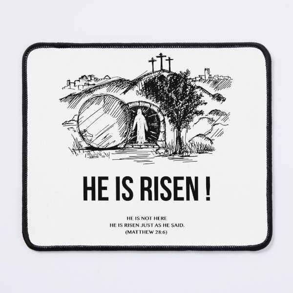 Item preview, He is Risen | Resurrection | Matthew 28:6 designed and sold by Short-Gospel.