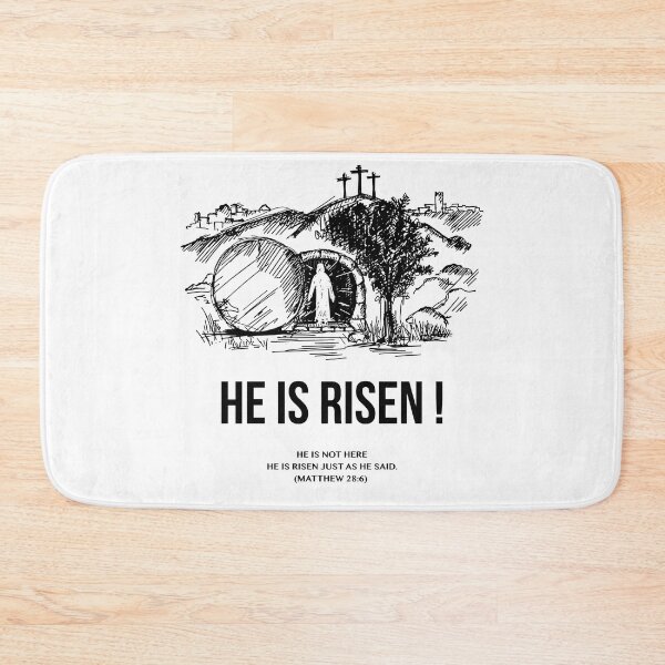 Item preview, He is Risen | Resurrection | Matthew 28:6 designed and sold by Short-Gospel.