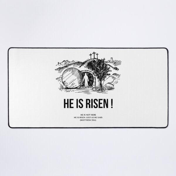Item preview, He is Risen | Resurrection | Matthew 28:6 designed and sold by Short-Gospel.