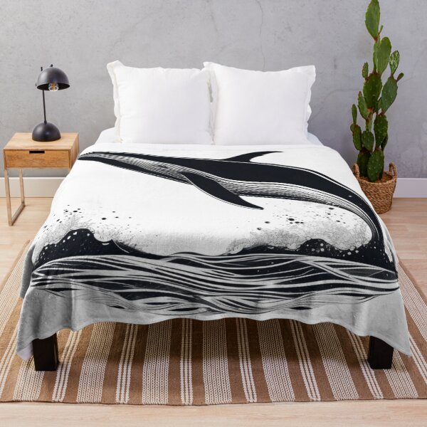 Item preview, A whale leaping out of the sea designed and sold by JangmiHorang.