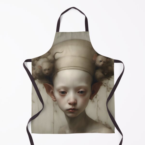 Item preview, Creepy Child with Monstrous Headdress designed and sold by Pixel Press Prints.