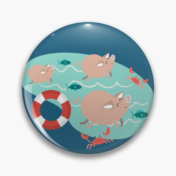 Item preview, Swimming Pig designed and sold by AnulaArt.
