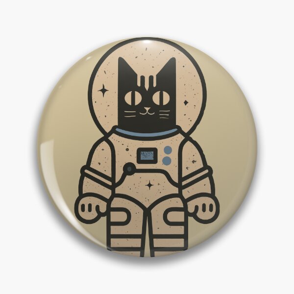 Item preview, Retro Cat in spacesuits  designed and sold by Feline Rockstars.