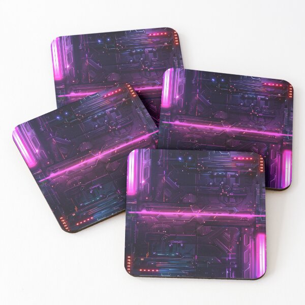 Item preview, Cyberpunk Future Neon Texture Pattern designed and sold by GrinGalore.