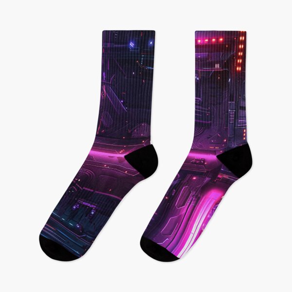 Item preview, Cyberpunk Future Neon Texture Pattern designed and sold by GrinGalore.
