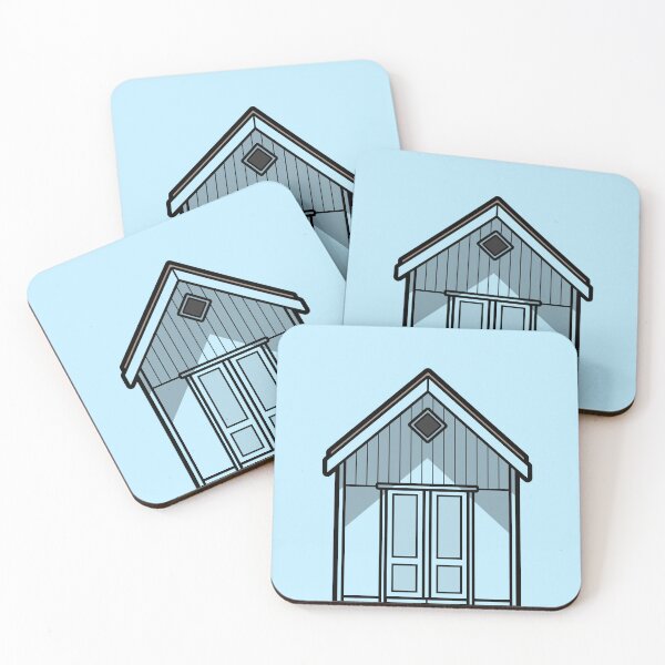Item preview, Blue Beach Hut designed and sold by We Are Wilde.