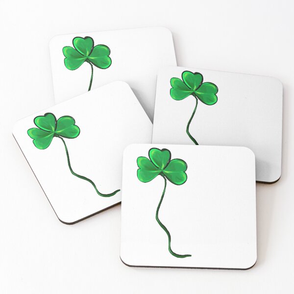 Item preview, Clover Shamrocks - green three leaf clovers shamrock. The best Irish gift ideas designed and sold by Artonmytee.