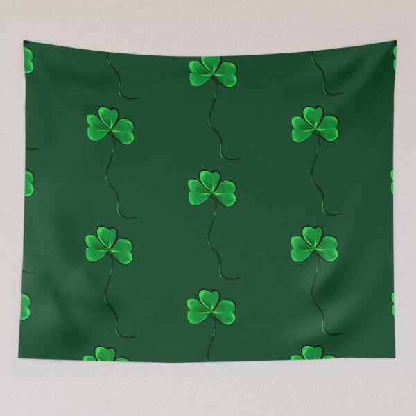 Item preview, Clover Shamrocks - green three leaf clovers shamrock. The best Irish gift ideas designed and sold by Artonmytee.