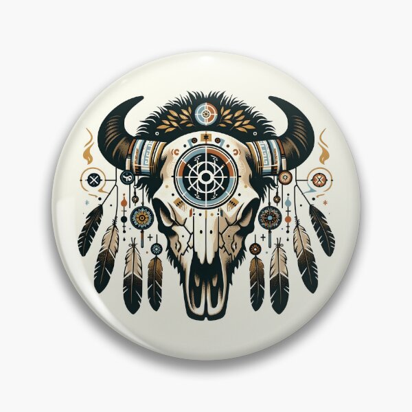 Item preview, Bison Skull Decorated designed and sold by Bomba Visual.