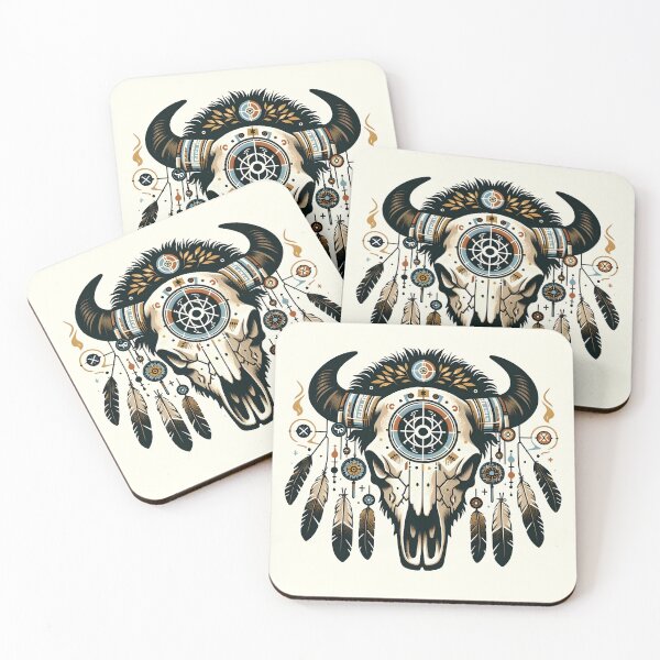Item preview, Bison Skull Decorated designed and sold by Bomba Visual.