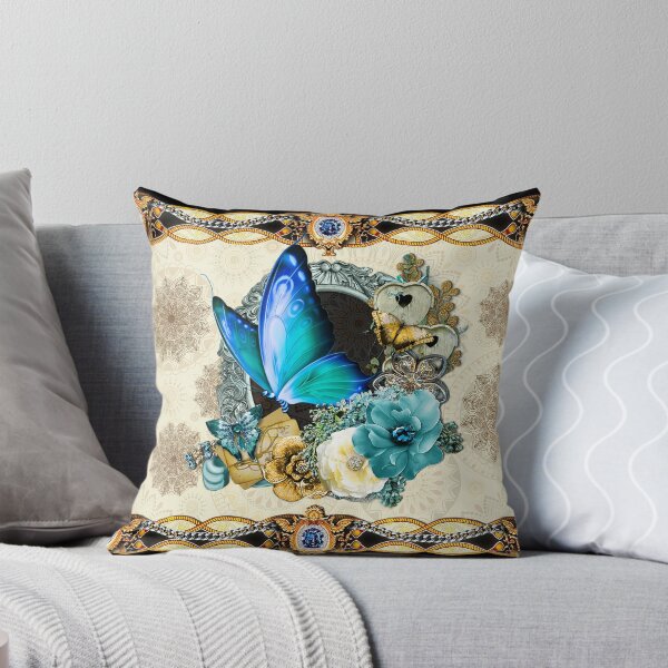 Item preview, Blue Butterfly And Mandala Flowers designed and sold by Clitus.