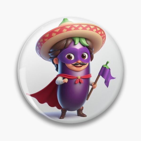 Item preview, Aubergine Superhero designed and sold by JoyPhotoArt.