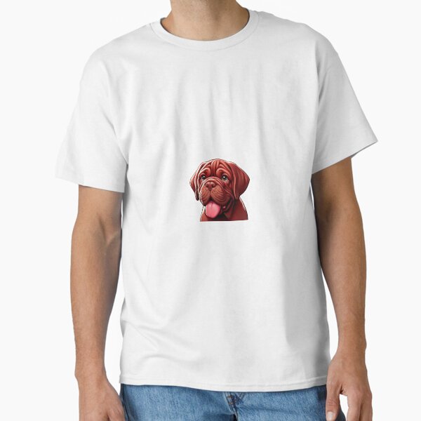 Item preview, cute French Mastiff puppy in reddish brown designed and sold by Artis-t-fun.