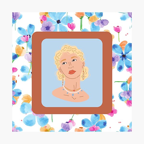 Item preview, Flower Woman designed and sold by BEYZA PARPAR.