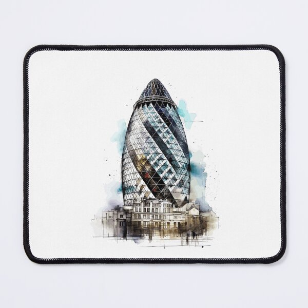 Item preview, London's Soaring Jewel: The Gherkin (30 St Mary Axe) designed and sold by NegarinFashions.