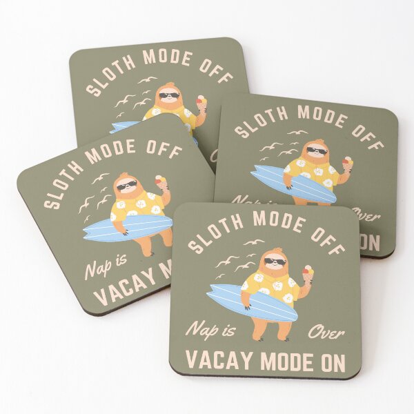 Item preview, Sloth's Beach Adventure - Vacay Mode On designed and sold by pocketart2023.