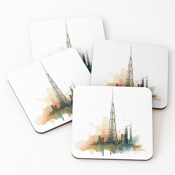 Item preview, Dubai's Piercing Jewel: Burj Khalifa, Towering Above the World designed and sold by NegarinFashions.