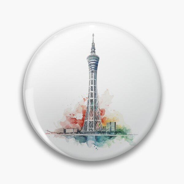 Artikelvorschau, Guangzhous steigende Spirale: Canton Tower, Enthüllung von Stadtlandschaften entworfen und verkauft von NegarinFashions.