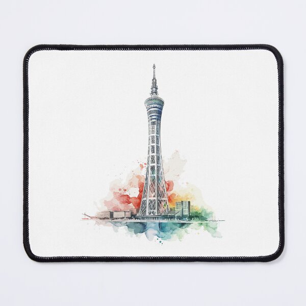Item preview, Guangzhou's Soaring Spiral: Canton Tower, Unveiling Cityscapes designed and sold by NegarinFashions.