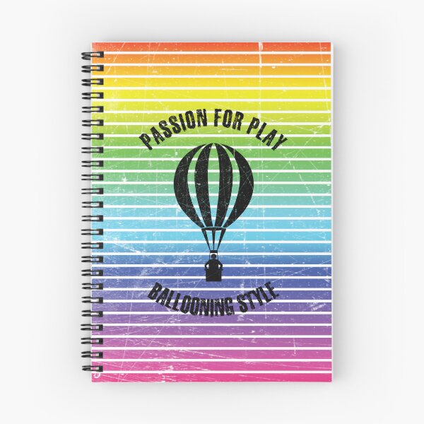 Item preview, Black silhouette of a man in a balloon against the background of rainbow stripes designed and sold by HarridanCreates.