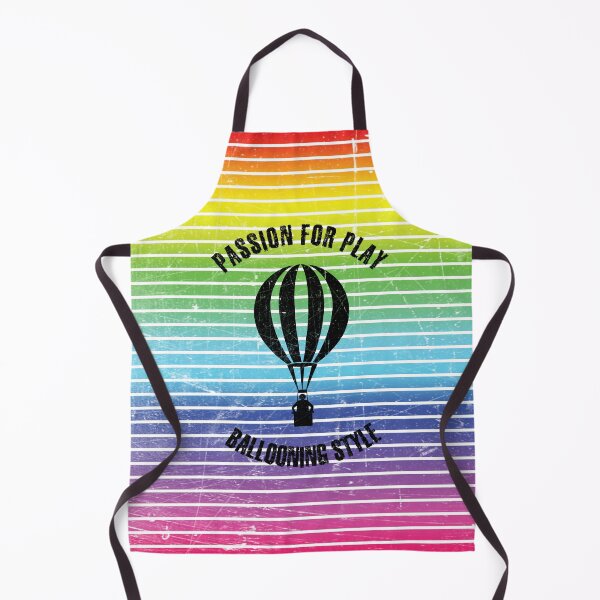 Item preview, Black silhouette of a man in a balloon against the background of rainbow stripes designed and sold by HarridanCreates.