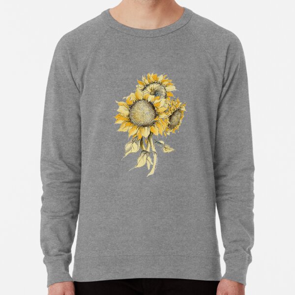 yellow sunflower sweatshirt