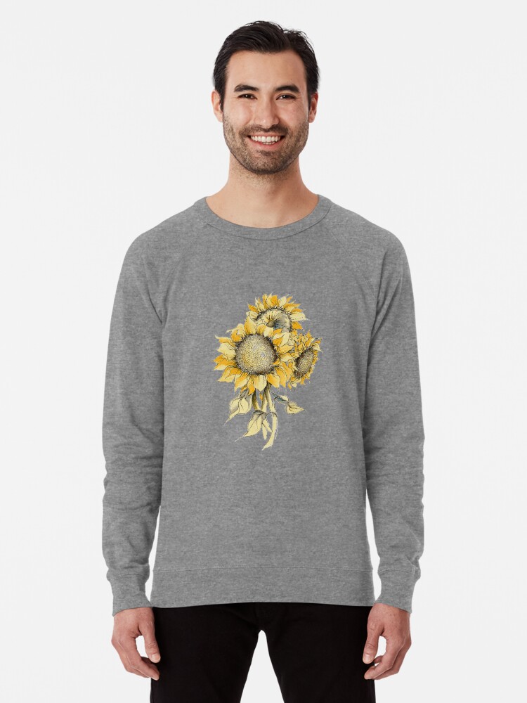 yellow sunflower sweatshirt