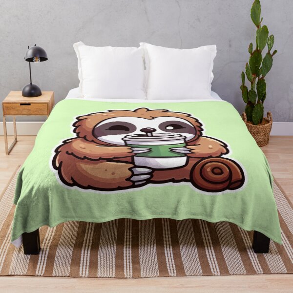 Item preview, Kawaii Cute Sloth Drinking Coffee 2 | Pets and Animals for Men and Women t-shirt designed and sold by panchiTWO.