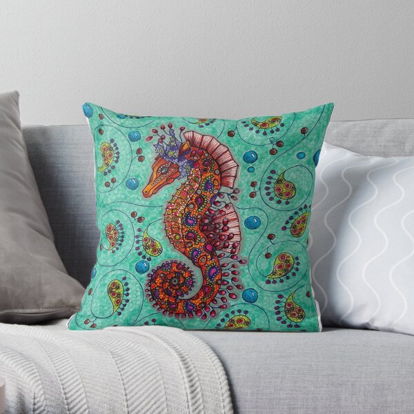 Tangerine store throw pillows