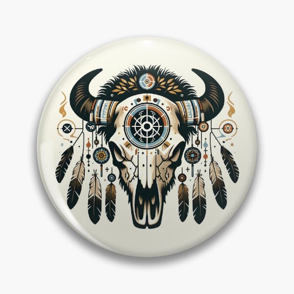 Item preview, Bison Skull Decorated designed and sold by Bomba Visual.