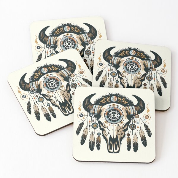 Item preview, Bison Skull Decorated designed and sold by Bomba Visual.