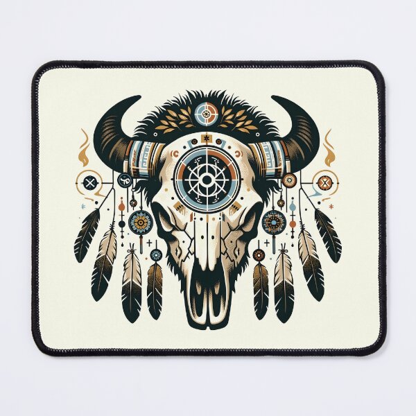 Item preview, Bison Skull Decorated designed and sold by Bomba Visual.