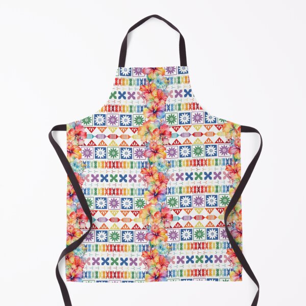 Item preview, Fiji Tropical Island Rainbow Hibiscus Pattern designed and sold by lolomastudio.