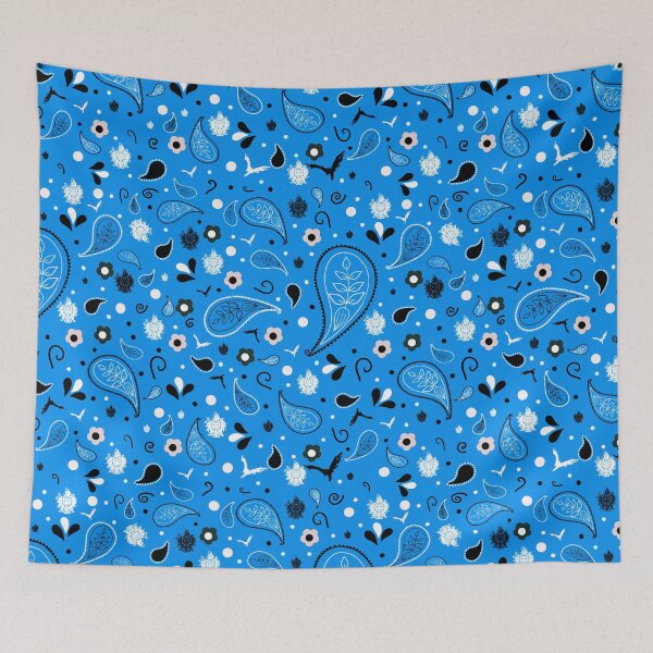 Item preview, Blue bandana pattern designed and sold by Themys24.