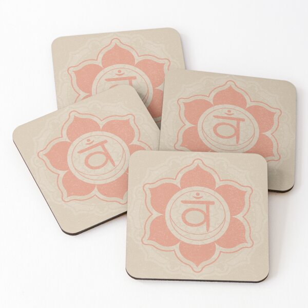 Item preview, Sacral Chakra Mandala - Dove + Coral designed and sold by Irene Estelle.