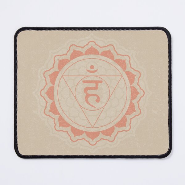 Item preview, Throat Chakra Mandala - Dove + Coral designed and sold by Irene Estelle.