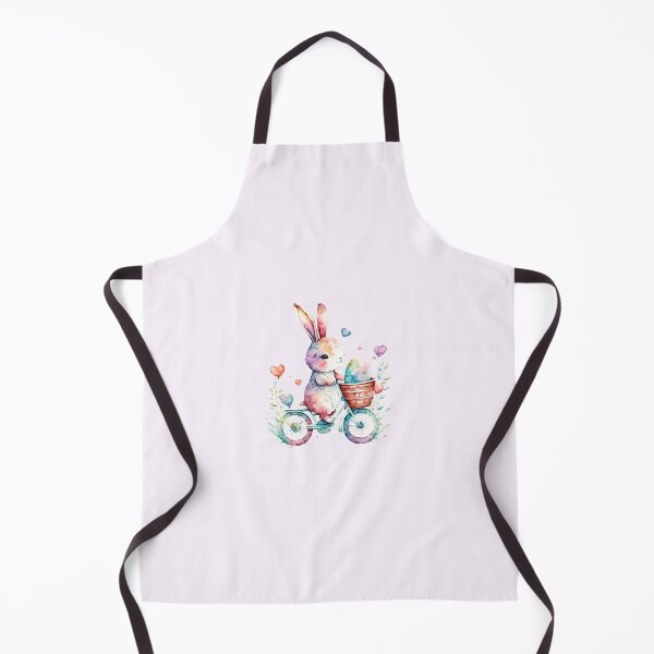 Item preview, Easter bunny with eggs and flowers, cute watercolor pastel designed and sold by Margival.