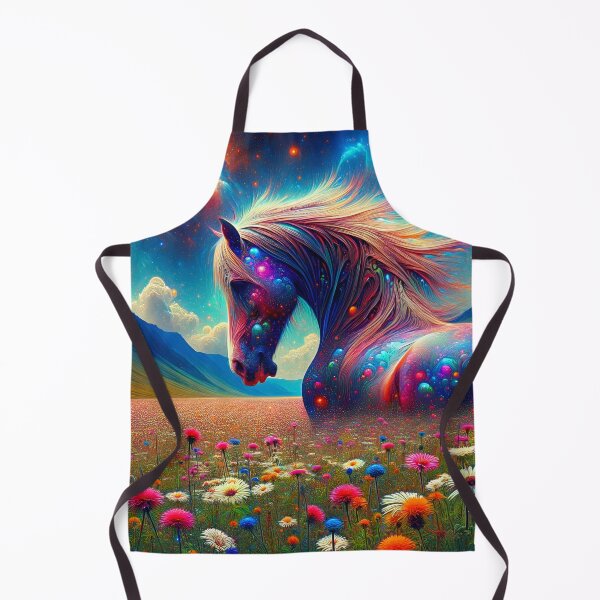Item preview, Horse in flower meadow designed and sold by Pferde-Fanshop.