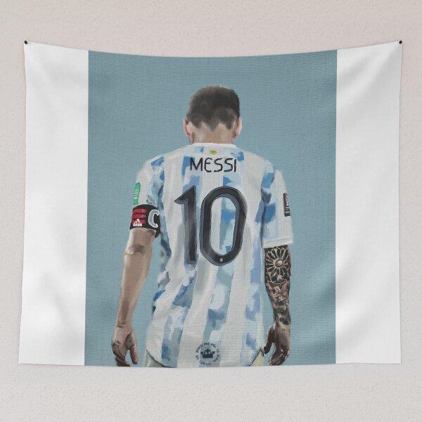 Aperçu de l'œuvre Portrait de Lionel Messi de l'Inter Miami et de l'Argentine créée et vendue par thehat24.