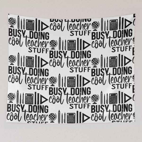 Item preview, Busy doing cool teacher stuff designed and sold by EmeraldeaArt.