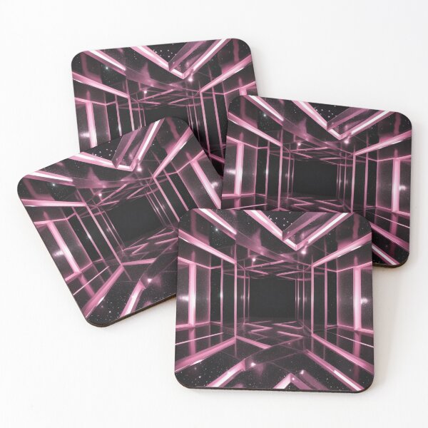 Item preview, Black and Pink Geometry Pattern designed and sold by Simplybe1.
