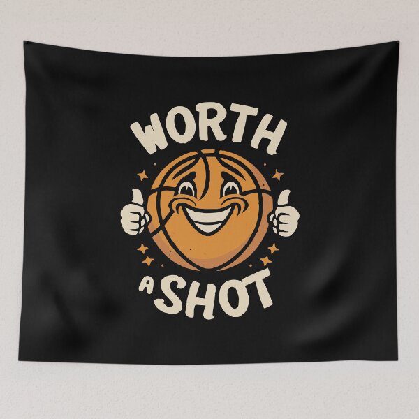 Item preview, Worth a Shot Basketball Ball Funny Dating Hoop Game Date designed and sold by w1ckerman.