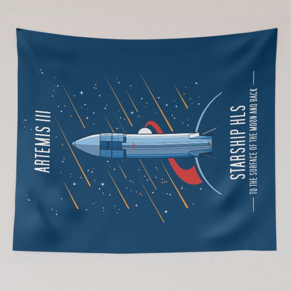 Item preview, Starship HLS. Artemis Program Mission Logo designed and sold by BGALAXY.