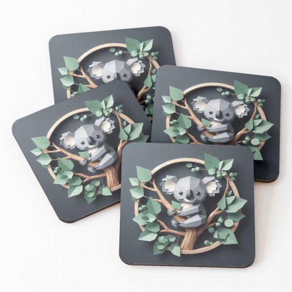Item preview, Koala on his eucalyptus designed and sold by Theudric.