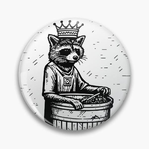 Item preview, King of the trash - funny tarot card with a raccoon designed and sold by Rockinside.
