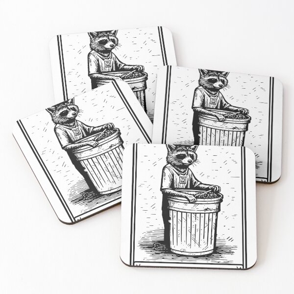 Item preview, King of the trash - funny tarot card with a raccoon designed and sold by Rockinside.