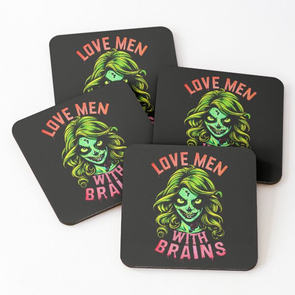 Item preview, Love Men With Brains, Zombie Girl designed and sold by FocusedPatterns.
