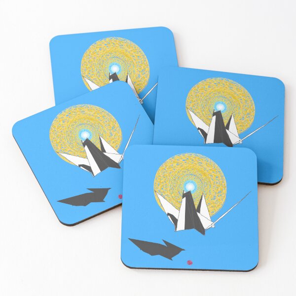 Item preview, (Hand-drawn) Origami bird with golden mandala designed and sold by Whimsy Trail Co.