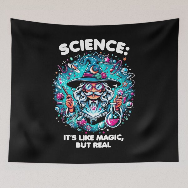 Item preview, SCIENCE: It's Like Magic, But Real - Funny men idea gift for Science teacher designed and sold by JUSTBEELEGANT.