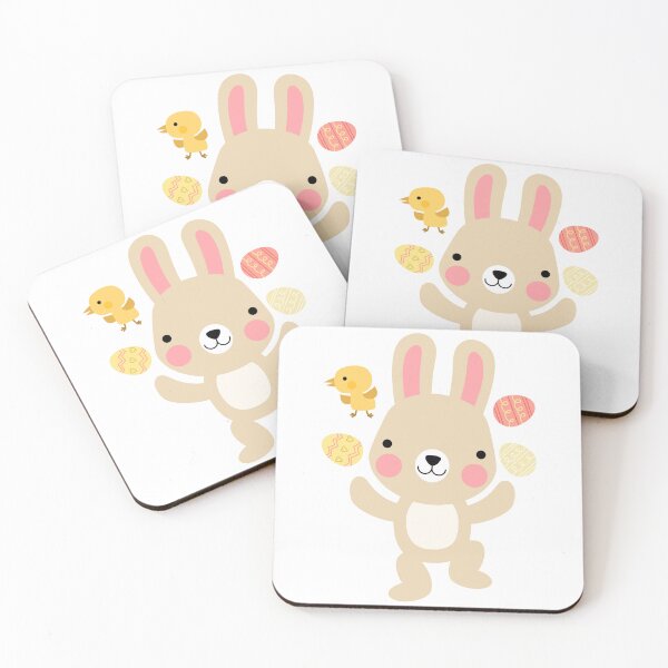 Item preview, Easter bunny rabbits with baby chicks and Easter eggs designed and sold by NoeySmiley55.